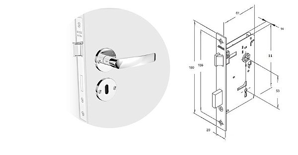 FECHADURA SOPRANO PALI INT REF:03002077317