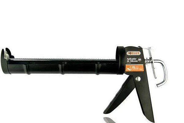APLICADOR DE SILICONE PROFISSIONAL PRETO FOXLUX