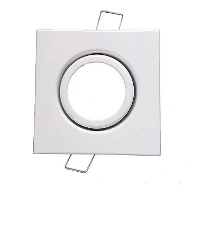 SPOT EMBUTIR DICROICA 11518 QUADRADO BRANCO
