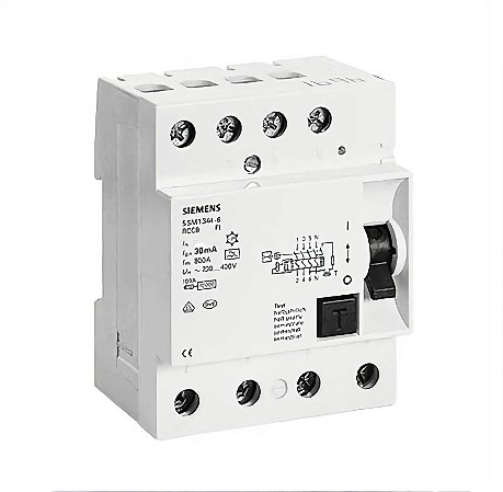 INTERRUPTOR DIFERENCIAL SIEMENS  4P 80A 300MA