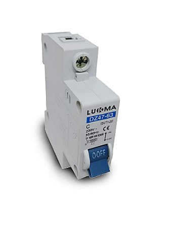 DISJUNTOR DIN UNIPOLAR LUKMA CURVA C 40 A