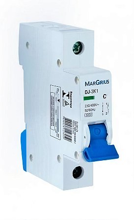 DISJUNTOR DIN UNIPOLAR MARGIRIUS CURVA C 10 A