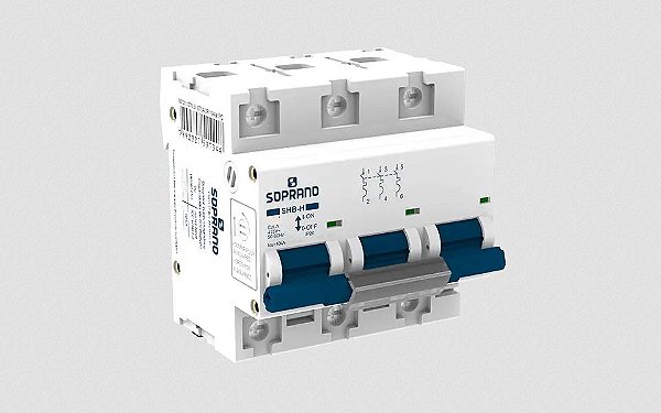 DISJUNTOR DIN TRIPOLAR SOPRANO CURVA C  80A