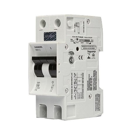 DISJUNTOR DIN BIPOLAR SIEMENS CURVA B 32 A
