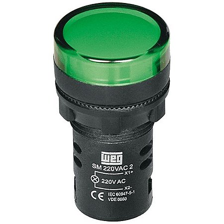 SINALEIRO WEG 22MM 220V VERDE DVS