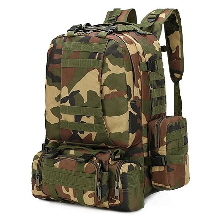 Mochila Tática Militar Grande 60 Litros com Compartimentos
