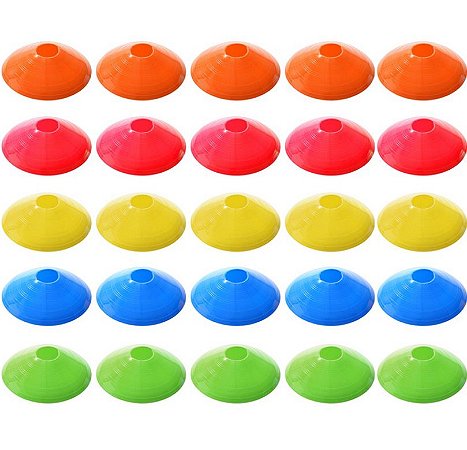 Kit 10 Cones tartaruga demarcatório Treino Exercícios Fitness Funcional