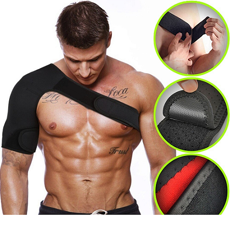 Ombreira Ortopedica Suporte Ombro Compressão Ajuste Neoprene