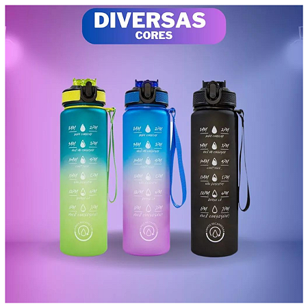 Garrafa Água 1l Squeeze Para Academia Fitness