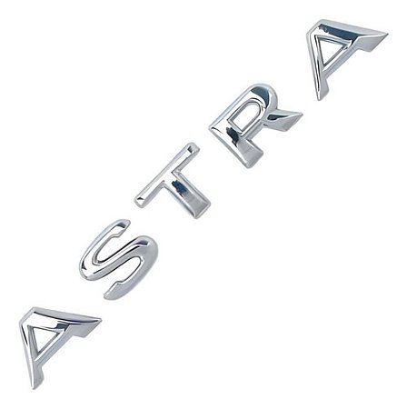 Emblema Escrita Astra Gm Astra 02/12 Cromado