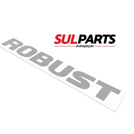 Emblema Adesivo Escrita Robust Saveiro G7 17/19 Prata