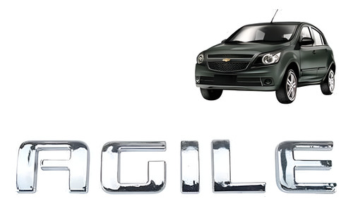 Emblema Letreiro Gm Agile 09 10 11 12 13 14 15