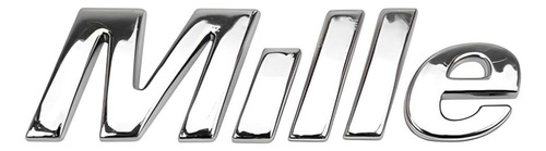 Emblema Mille Mala Fiat Uno 2004 2005 2006 07 2008 Cromado