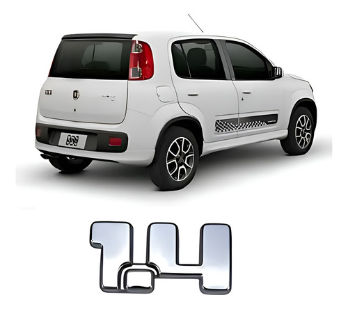Emblema Letreiro Fiat 1.4 2011 A 2017 Tampa Mala