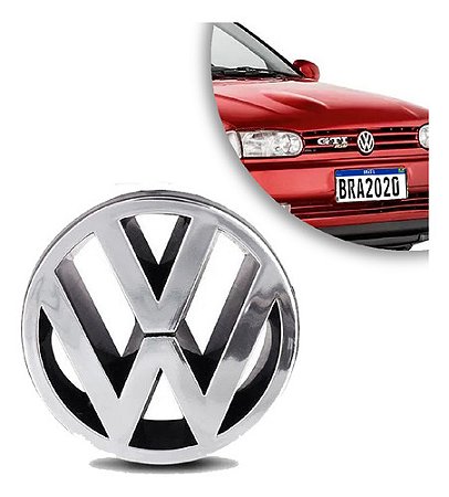 Emblema Vw Grade Vw Gol/parati/saveiro Bola 95/99 Cromado