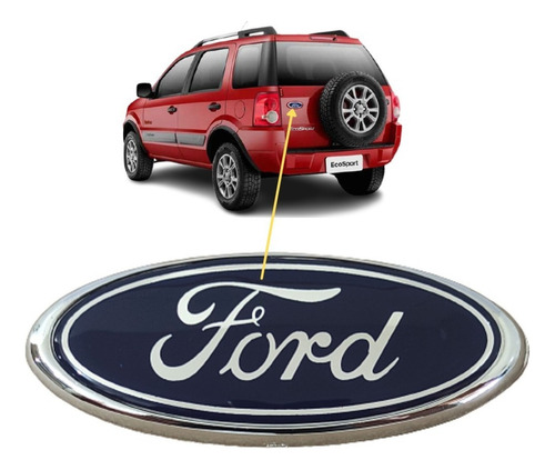 Emblema Traseiro Mala Ford Ecosport 2003 A 2012