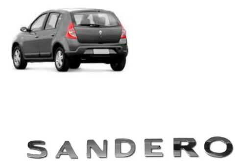 Emblema Escrita Sandero 2013 2014 2015 2016 Cromado