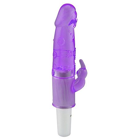 VIBRADOR COM ESTIMULADOR CLITORIANO MULTIVELOCIDADES