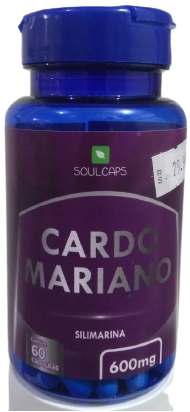 Cardo Mariano 600mg - 60 cápsulas SOUL CAPS