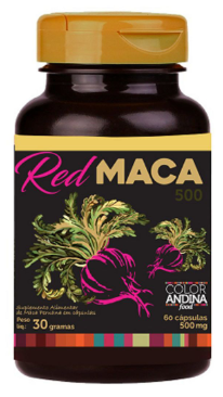 Red Maca - 60 cápsulas 30 gramas - Color Andina