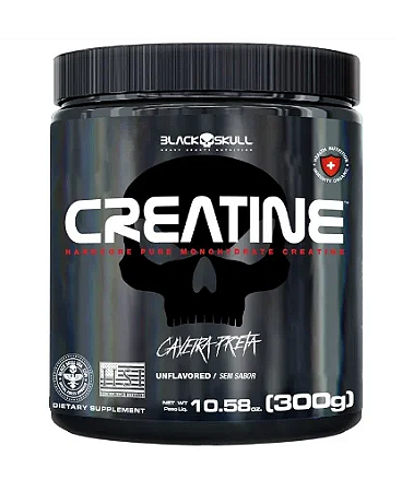 CREATINE - CREATINA MONOHIDRATADA  300G - Black Skull