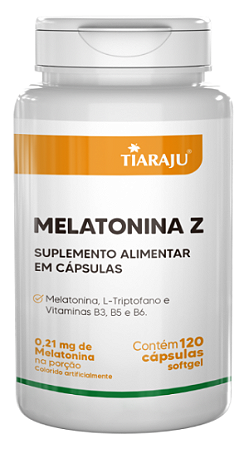Melatonina Z - 120 Cápsulas Softgel - TIARAJU