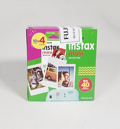 Filme  Instax Mini 40 - filme Instantâneo Fujifilm - 40 fls