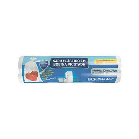 Bobina Picotada Freezer Microondas C/ 100 Sacos 20X33cm (Antibacteriano)