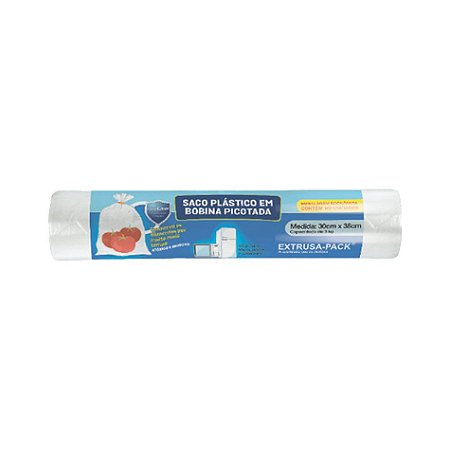 Bobina Picotada Freezer Microondas C/ 100 Sacos 30X38cm (Antibacteriano)