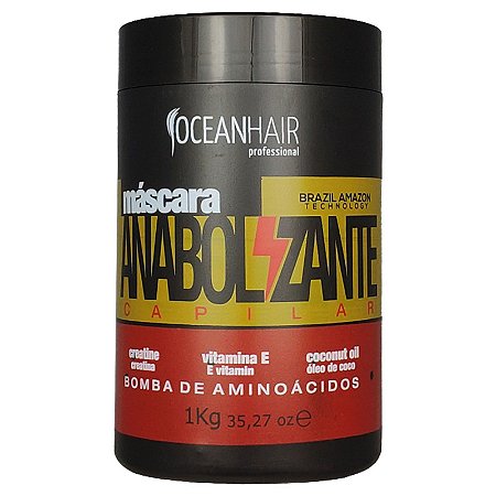 Máscara Anabolizante Capilar Bomba Aminoácidos 1kg - Ocean Hair