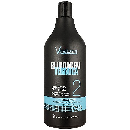 Blindagem Térmica Tratamento Anti Frizz Hidrata e Disciplina os Fios Passo 2 1 Litro - Vitaflayne