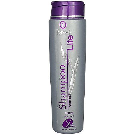 Shampoo Life Sem Sal Limpeza e Hidratação 300ml - Yllen Cosméticos