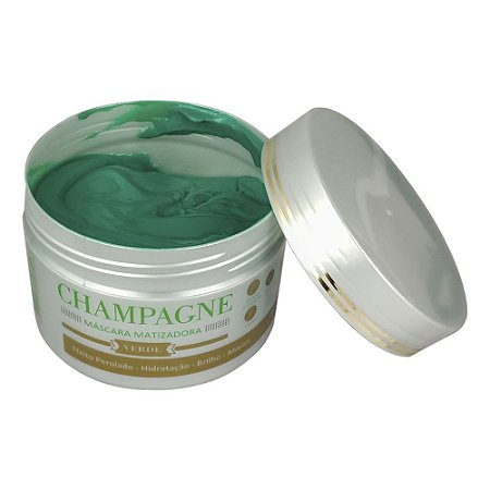 Máscara Matizadora Champagne Verde Efeito Perolado 250g - Ocean Hair