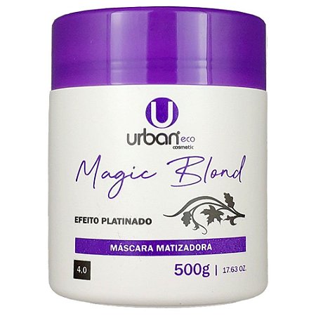 Máscara Matizadora Efeito Platinado Magic Blond Hidrata Nutre Reconstroi Fios Loiros Alto Brilho