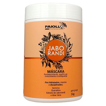 Máscara Jaborandi e Aloe Vera Queratina Revitalizante Controla Oleosidade Queda Fortalece os Fios 1 Kg - Paiolla