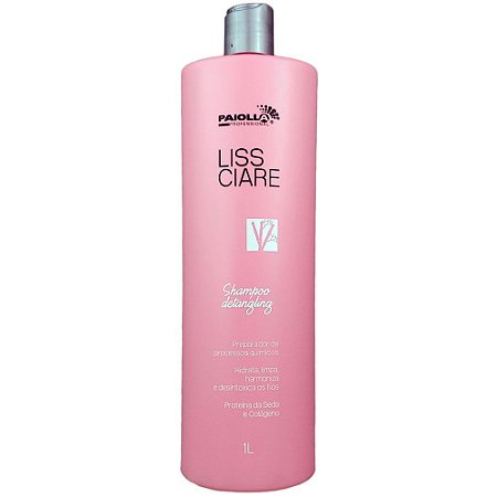 Shampoo Antirresíduo Detangling Liss Ciare Bambu Proteína da Seda e Colágeno 1 Litro - Paiolla