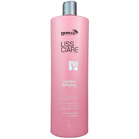 Shampoo Antirresíduo Detangling Liss Ciare Bambu Proteína da Seda e Colágeno 1 Litro - Paiolla