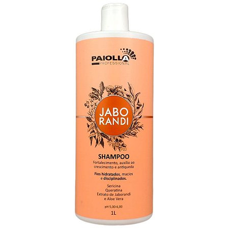 Shampoo Jaborandi e Aloe Vera Revitalizante Controla Oleosidade Queda e Fortalecimento 1 Litro - Paiolla