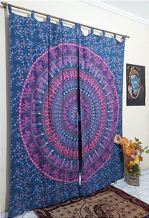 Manta Cortina Painel Mandala Tecido Colcha Indiana Casal Queen Decoração Boho Hippie Chic