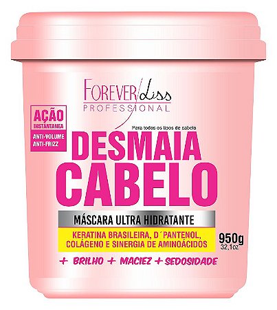Forever Liss Desmaia Cabelo Máscara Ultra Hidratante 950g - Forever Liss