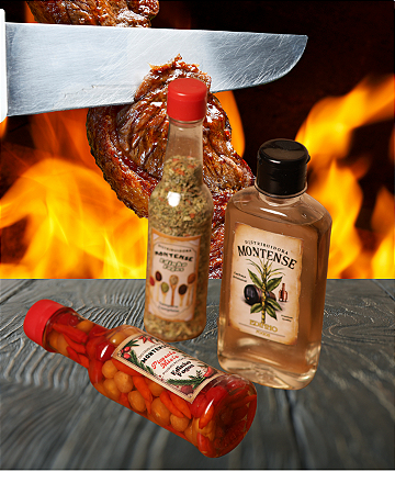 Combo Coisas da Roça - Pimenta - Cachaça - Tempero - Brinde Personalizado