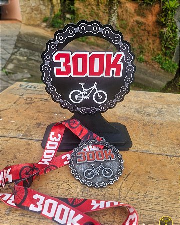 Desafio 300km - Troféu e Medalha