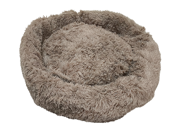Cama Nuvem Pet Luxo Redonda Pelúcia 110cm Caminha Xgg Cães