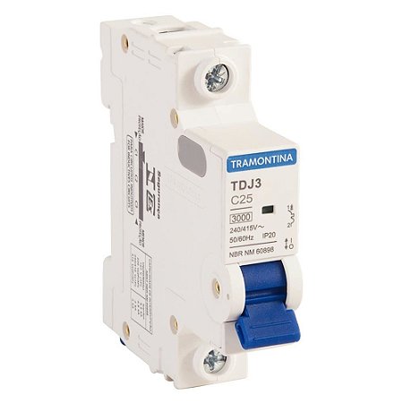 Disjuntor DIN Unipolar TR3KA 1 x 25A Tramontina