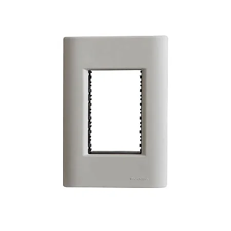 Placa Linha Giz Tramontina 4x2 3 Postos Fendi