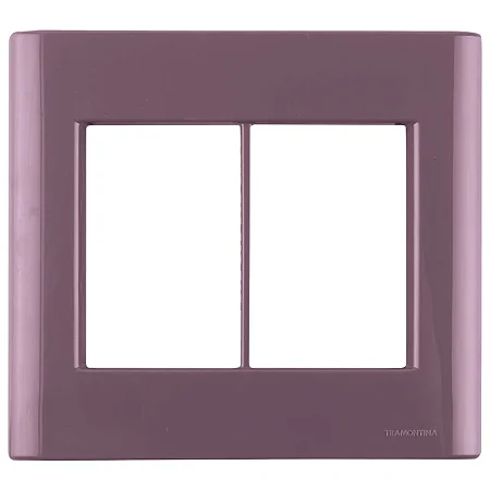 Placa Linha Giz Tramontina 4x4 6 Postos Purpura