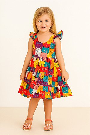 Vestido Juvenil Infantil Estampa