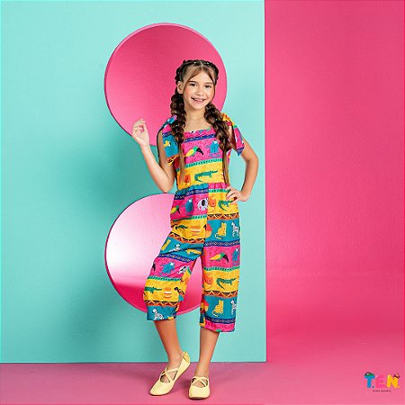 Pantacurt juvenil estampado