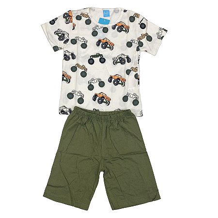 Pijama  masculino estampa trator Menino