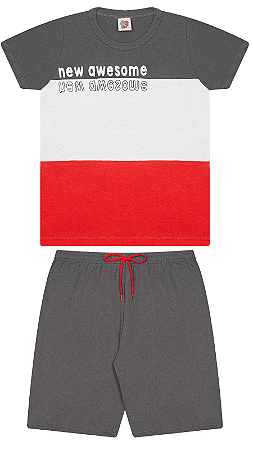 Conjunto Masculino Juvenil Wkids Menino 10, 12, 14